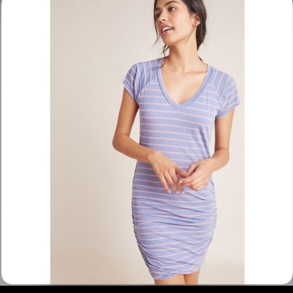 Anthropologie Sundry Striped Midi Dress